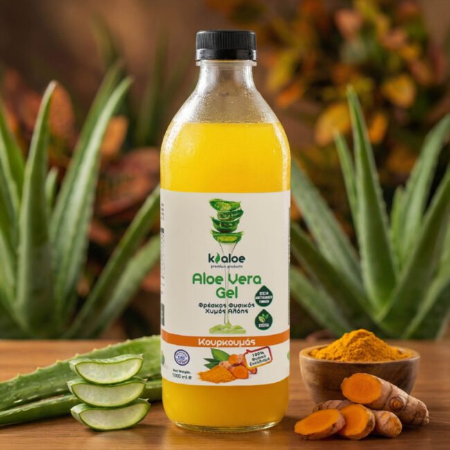 ΑΛΟΗ ΜΕ ΚΟΥΡΚΟΥΜΑ 1lt - Aloe Vera Juice with Kourkouma Flavour