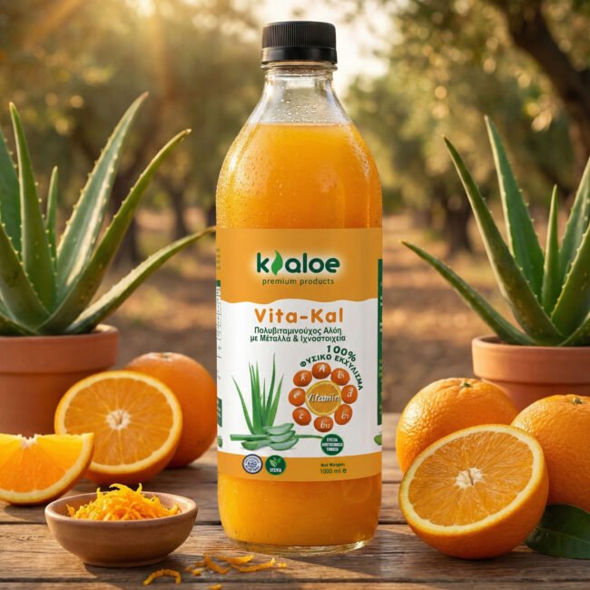 ΑΛΟΗ ΜΕ ΓΕΥΣΗ ΠΟΡΤΟΚΑΛΙ 1L - Aloe Vera with Orange Flavor