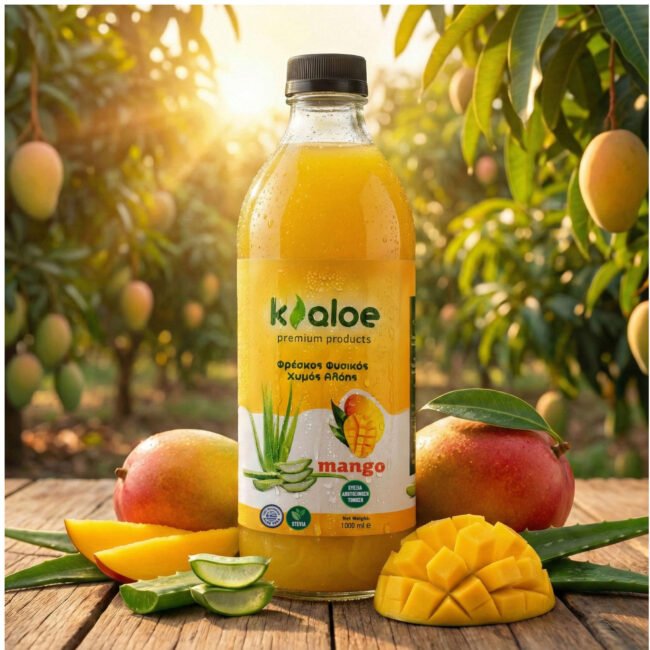 ΑΛΟΗ ΜΕ ΓΕΥΣΗ MANGO 1L - Alove Vera Juice with Mango flavour